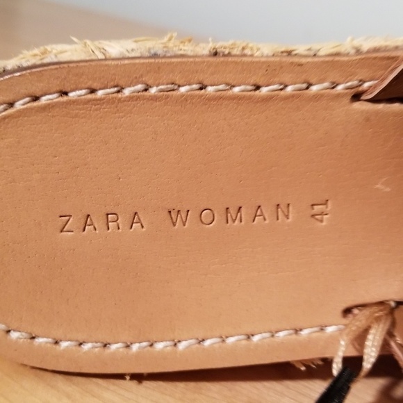 ZARA WOMAN | TAN SUEDE BRAIDED PLATFORM, SIZE 41 - Picture 5 of 6